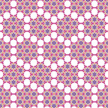 Mandala rounded flowers pattern Stock Illustration