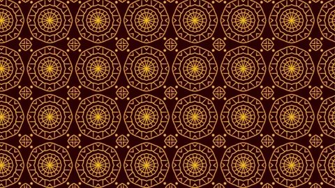 Mandala seamless pattern background colored drawing graphic animation. Stock Footage 201117942