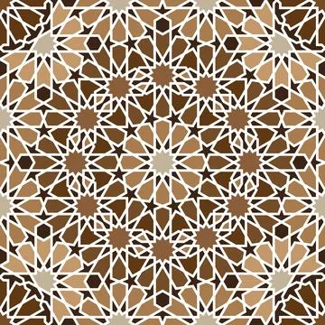 Mandala seamless pattern background, elegant abstract floral ornament textu.. Stock Illustration