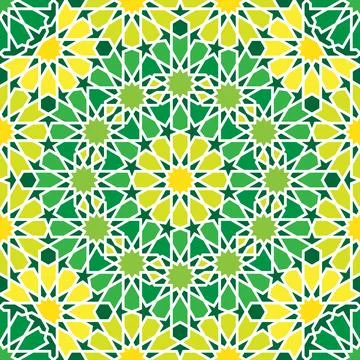Mandala seamless pattern background, elegant abstract floral ornament textu.. Ilustração Stock