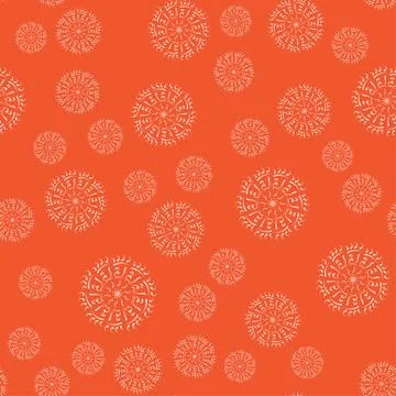 Mandala seamless pattern on a colored background Stock Illustration