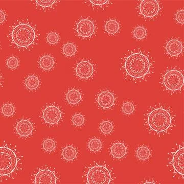 Mandala seamless pattern on a colored background Stock Illustration