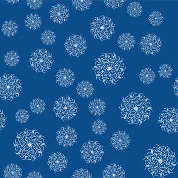 Mandala seamless pattern on a colored background Stock Illustration