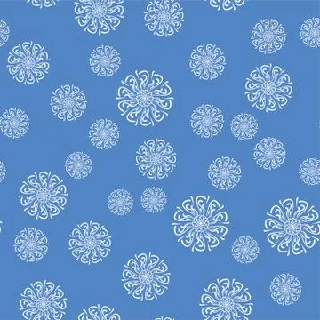 Mandala seamless pattern on a colored background Stock Illustration