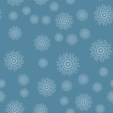 Mandala seamless pattern on a colored background Stock Illustration