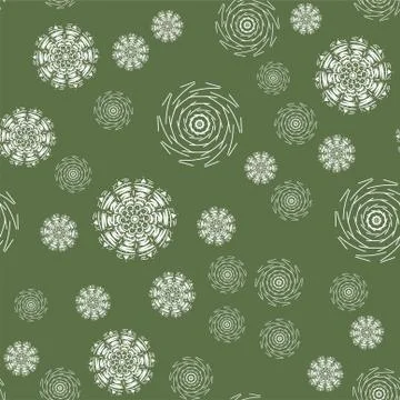 Mandala seamless pattern on a colored background Illustrazione stock