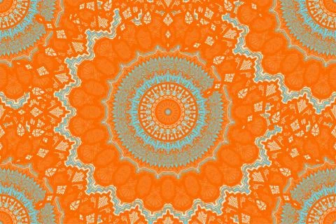 Mandala Seamless Pattern Stock Illustration