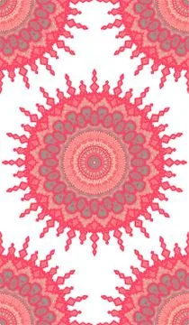 Mandala Seamless Pattern Stock Illustration