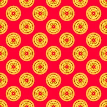 Mandala seamless pattern Stock Illustration