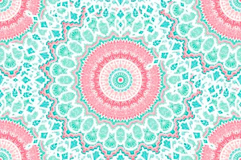 Mandala Seamless Pattern Stock Illustration