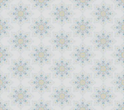Mandala seamless pattern. Pastel colors for clothes, linen, cover Stock Illustration