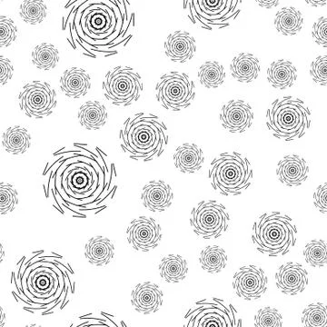 Mandala seamless pattern on white background. Stock Illustration
