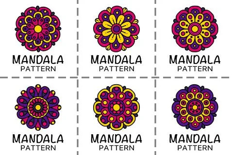 Mandala Set 1 Stock Illustration