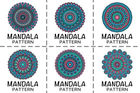 Mandala Set 1 Stock Illustration