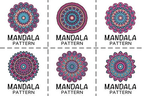 Mandala Set 1 Stock Illustration