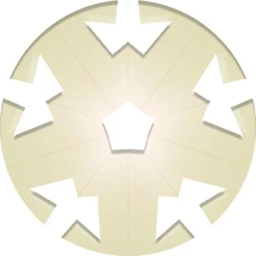 Mandala Shiny Piece Element Gradient Abstract Creative Background for Digit.. Illustrazione stock