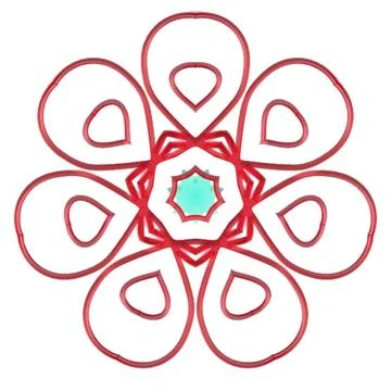 Mandala Shiny Piece Element Gradient Abstract Creative Background for Digit.. Illustrazione stock