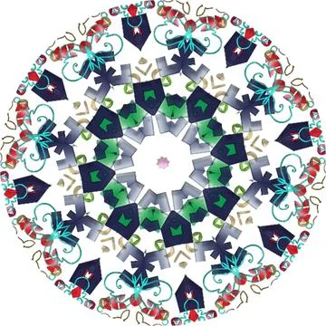 Mandala Shiny Piece Element Gradient Abstract Creative Background for Digit.. 库存插图