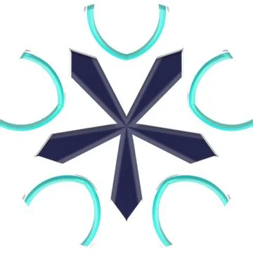 Mandala Shiny Piece Element Gradient Abstract Creative Background for Digit.. Stockillustratie