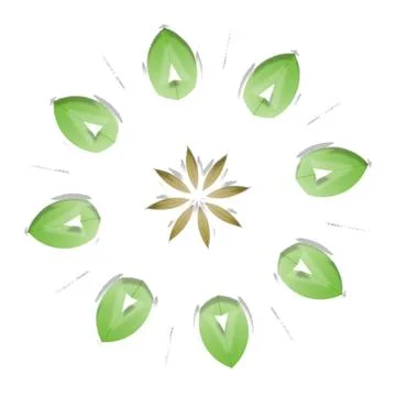 Mandala Shiny Piece Element Gradient Abstract Creative Background for Digit.. Illustrazione stock