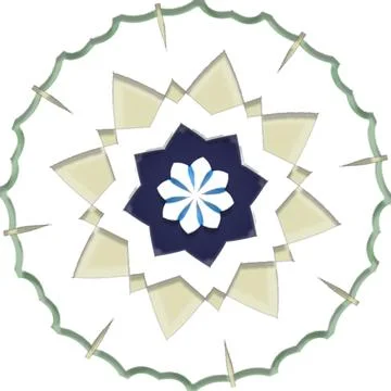 Mandala Shiny Piece Element Gradient Abstract Creative Background for Digit.. Stockillustratie