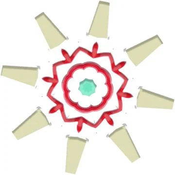 Mandala Shiny Piece Element Gradient Abstract Creative Background for Digit.. 库存插图