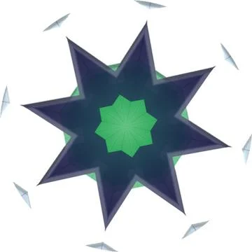 Mandala Shiny Piece Element Gradient Abstract Creative Background for Digit.. Stockillustratie