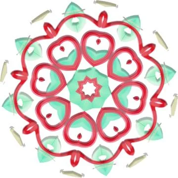 Mandala Shiny Piece Element Gradient Abstract Creative Background for Digit.. Stock Illustration