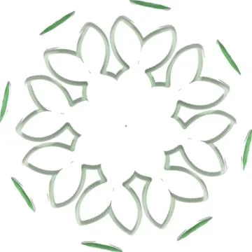 Mandala Shiny Piece Element Gradient Abstract Creative Background for Digit.. Illustrazione stock