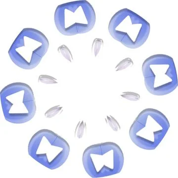 Mandala Shiny Piece Element Gradient Abstract Creative Background for Digit.. Illustrazione stock