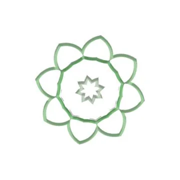 Mandala Shiny Piece Element Gradient Abstract Creative Background for Digit.. Stockillustratie