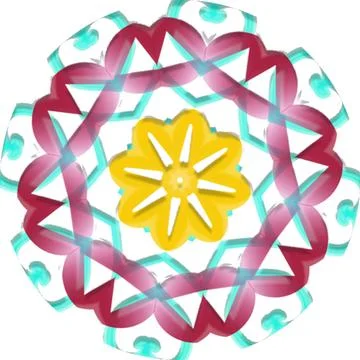 Mandala Shiny Piece Element Gradient Abstract Creative Background for Digit.. Stockillustratie