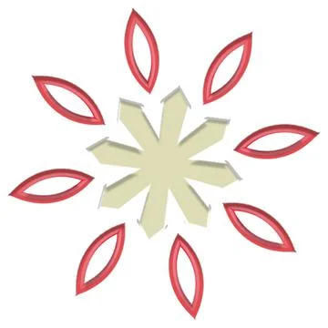 Mandala Shiny Piece Element Gradient Abstract Creative Background for Digit.. Illustrazione stock