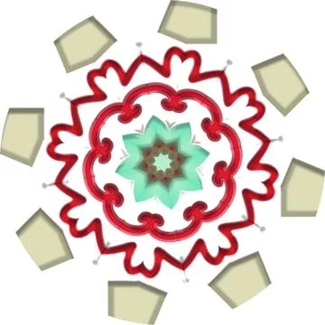 Mandala Shiny Piece Element Gradient Abstract Creative Background for Digit.. Illustrazione stock