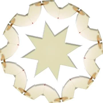 Mandala Shiny Piece Element Gradient Abstract Creative Background for Digit.. Stock Illustration