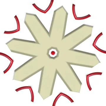 Mandala Shiny Piece Element Gradient Abstract Creative Background for Digit.. Illustrazione stock