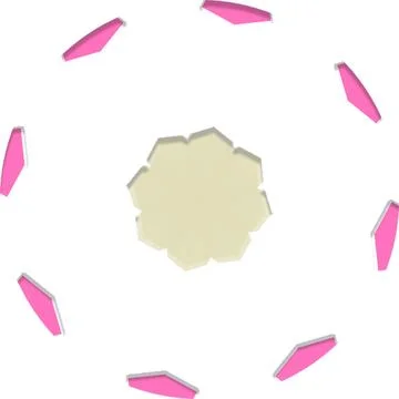 Mandala Shiny Piece Element Gradient Abstract Creative Background for Digit.. Stockillustratie