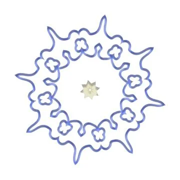 Mandala Shiny Piece Element Gradient Abstract Creative Background for Digit.. Illustrazione stock