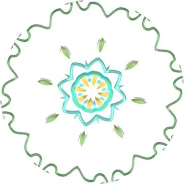 Mandala Shiny Piece Element Gradient Abstract Creative Background for Digit.. Stock Illustration