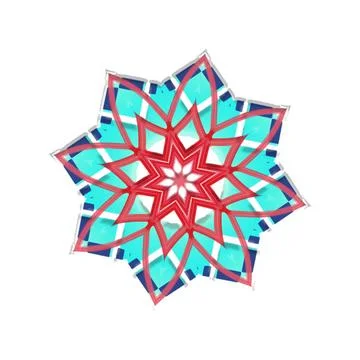 Mandala Shiny Piece Element Gradient Abstract Creative Background for Digit.. 库存插图