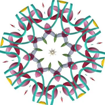 Mandala Shiny Piece Element Gradient Abstract Creative Background for Digit.. Illustrazione stock