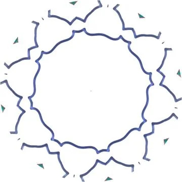 Mandala Shiny Piece Element Gradient Abstract Creative Background for Digit.. Illustrazione stock