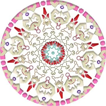 Mandala Shiny Piece Element Gradient Abstract Creative Background for Digit.. Illustrazione stock