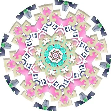 Mandala Shiny Piece Element Gradient Abstract Creative Background for Digit.. Stockillustratie