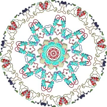 Mandala Shiny Piece Element Gradient Abstract Creative Background for Digit.. Stockillustratie