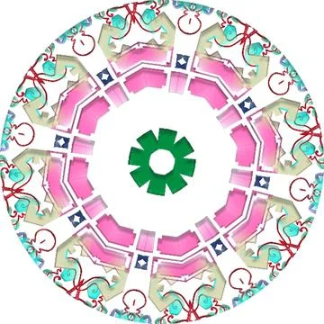 Mandala Shiny Piece Element Gradient Abstract Creative Background for Digit.. Illustrazione stock