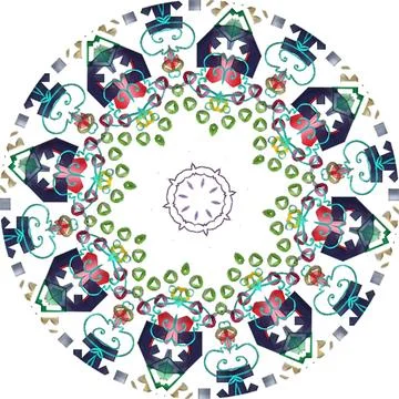 Mandala Shiny Piece Element Gradient Abstract Creative Background for Digit.. Stock Illustration