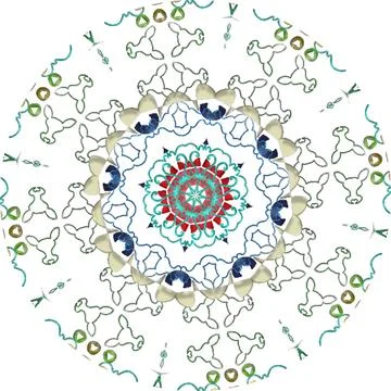 Mandala Shiny Piece Element Gradient Abstract Creative Background for Digit.. Stockillustratie