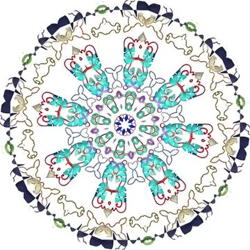 Mandala Shiny Piece Element Gradient Abstract Creative Background for Digit.. Illustrazione stock