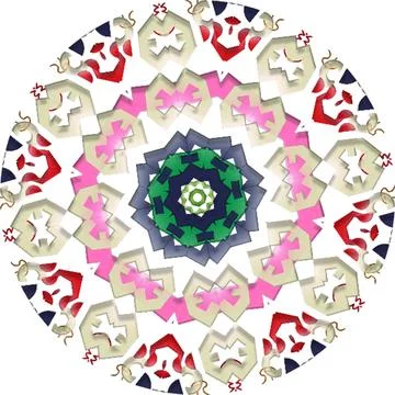 Mandala Shiny Piece Element Gradient Abstract Creative Background for Digit.. Stockillustratie